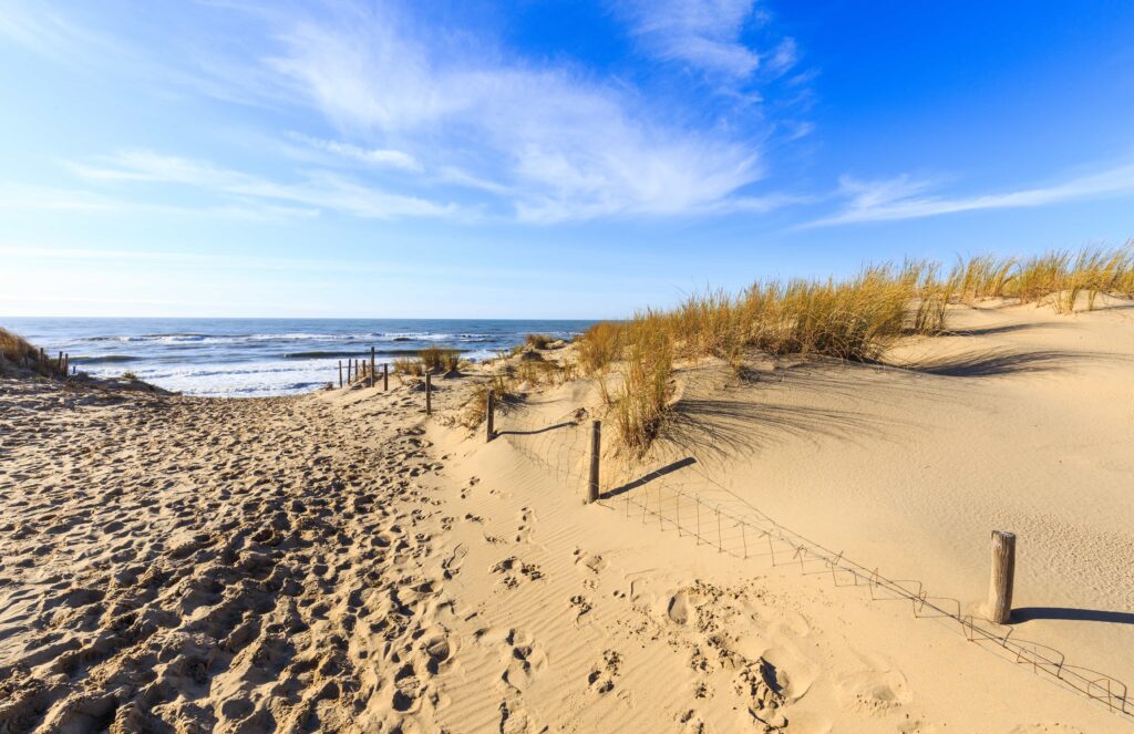 Belles plages : Plage de palmyre avec vue sur la mer