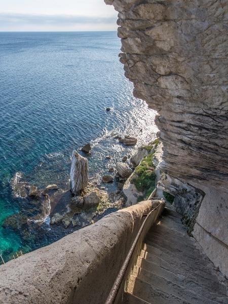 Voyage Bonifacio : escalier du roy d'aragon