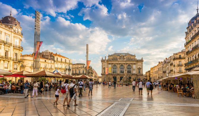 Place de la Comédie - week end Montpellier avec Hortense