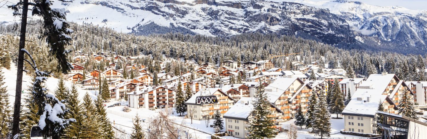 Ski Resort Laax. Switzerland