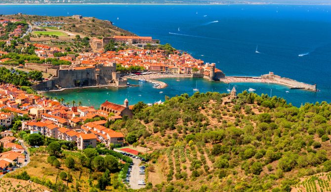 Charming town of Collioure in the southern France