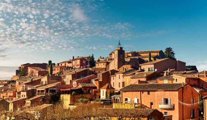 Roussillon village. One of the most impressive villages in France