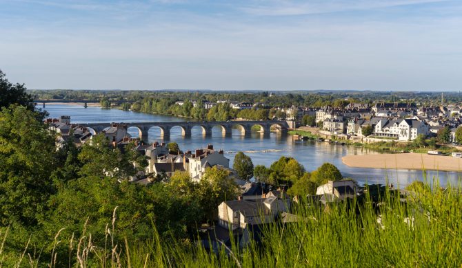 Vue sur la ville de Saumur, Maine-et-Loire