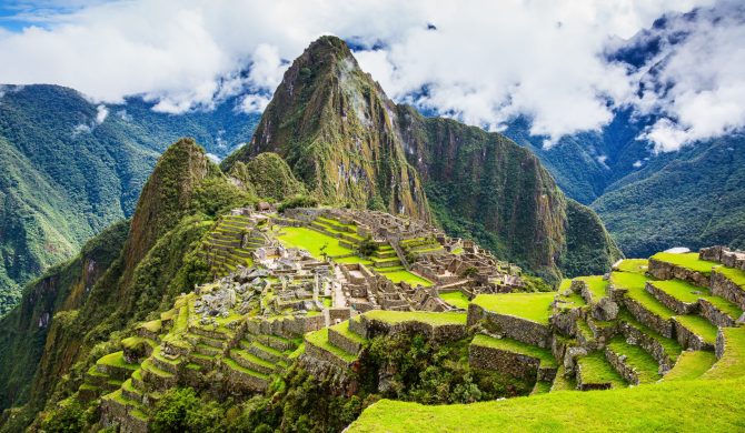 Machu Picchu, Peru. UNESCO World Heritage Site. One of the New Seven Wonders of the World.