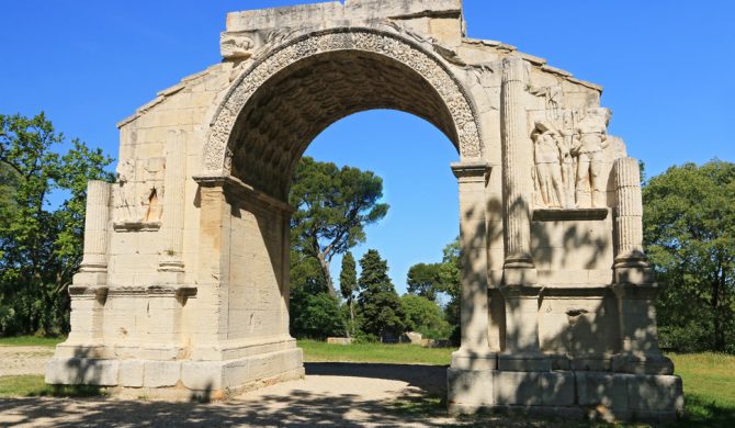 Arc de triomphe des Antiques de Saint- Rémy-de-Provence.