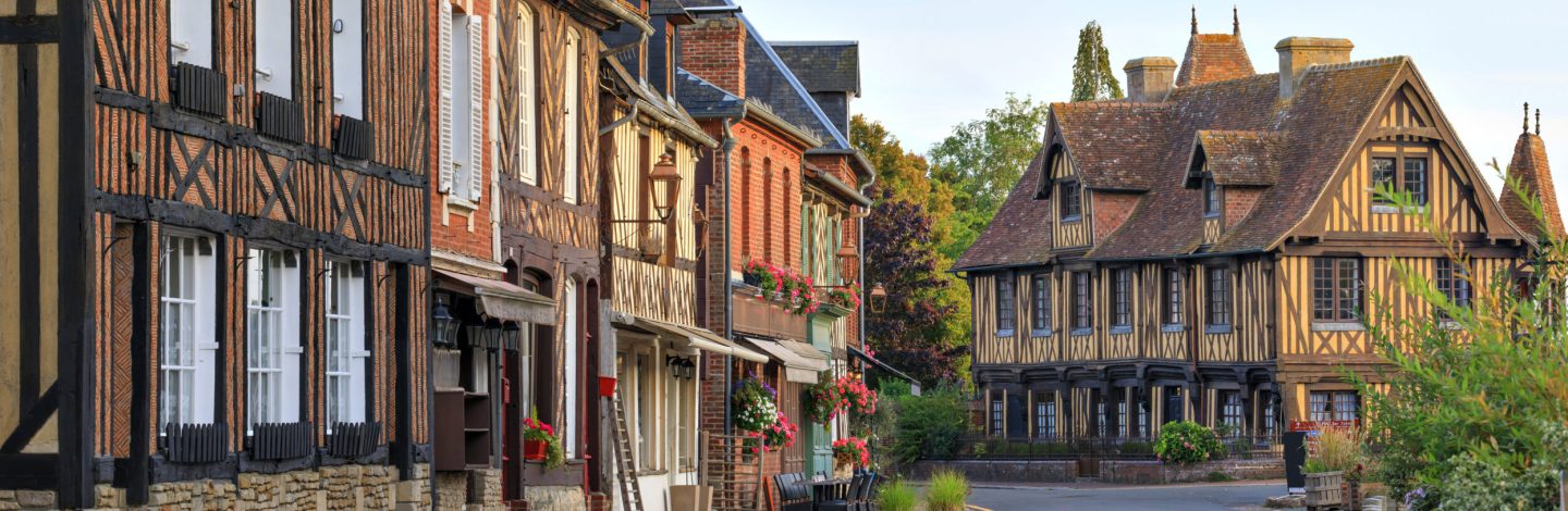 The village of Beuvron-en-auge, Normandy, France