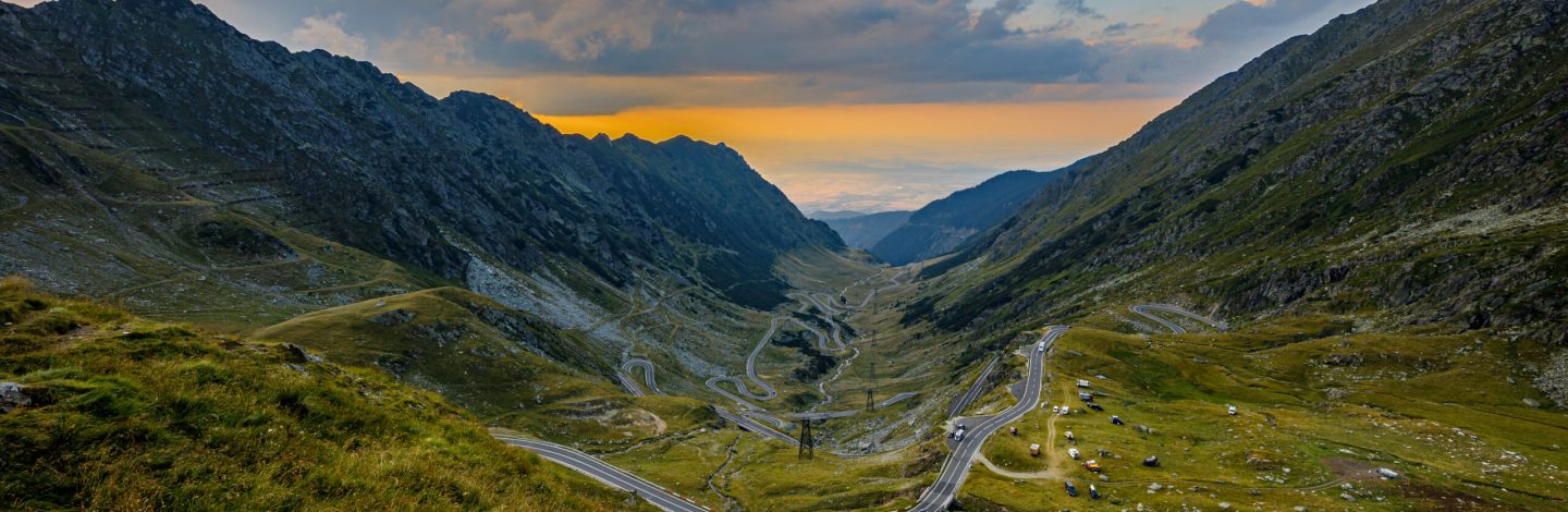 The transfaragasan road in the carpathian of romania