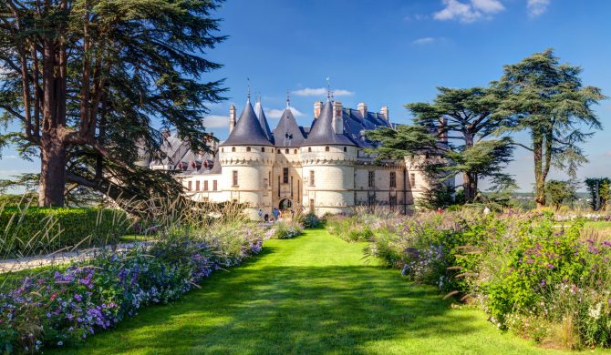 Chateau de Chaumont-sur-Loire, France. This castle is located in the Loire Valley, was founded in the 10th century and was rebuilt in the 15th century.