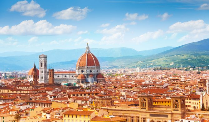 Panorama of Florence and Saint Mary of the Flower in Florence