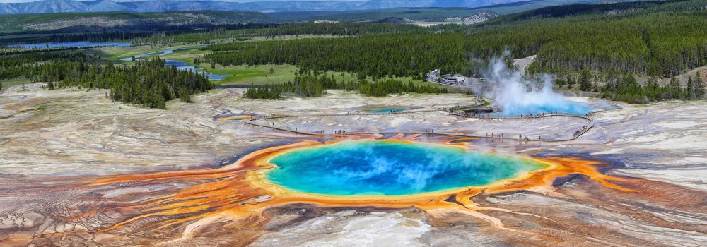 Grand Prismatic Spring im Yellowstone Nationalpark Grand Prismatic Spring im Yellowstone Nationalpark