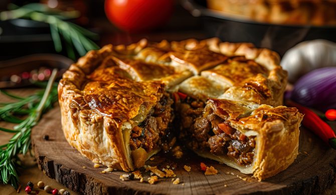 delicious meat pie