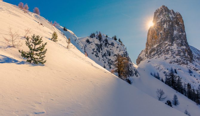 Découvrez le massif du Queyras lors de vos itinéraires randonnées raquettes avec Hortense